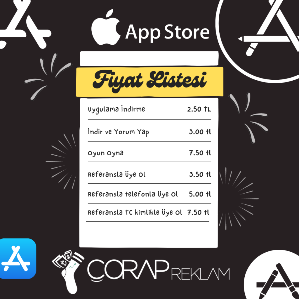 Çorap Reklam App Store Fiyat Listesi